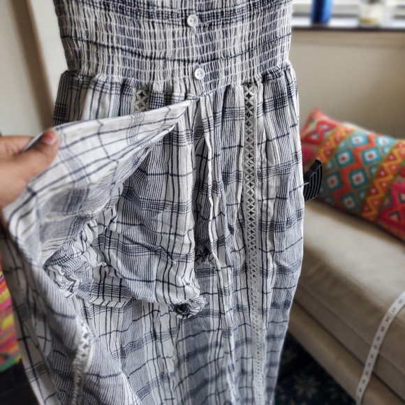 NWT Smocked Jumpsuit Dress - Picture 2 of 7